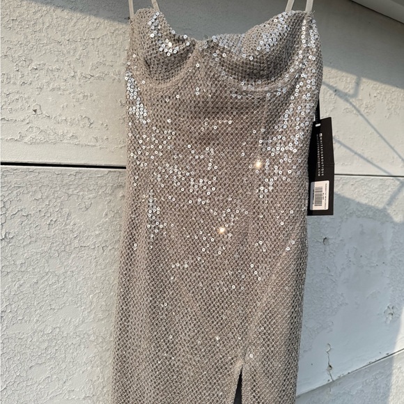 white fox silver sequin dress Silver Sequin Whitefox Dress by White Fox Boutique